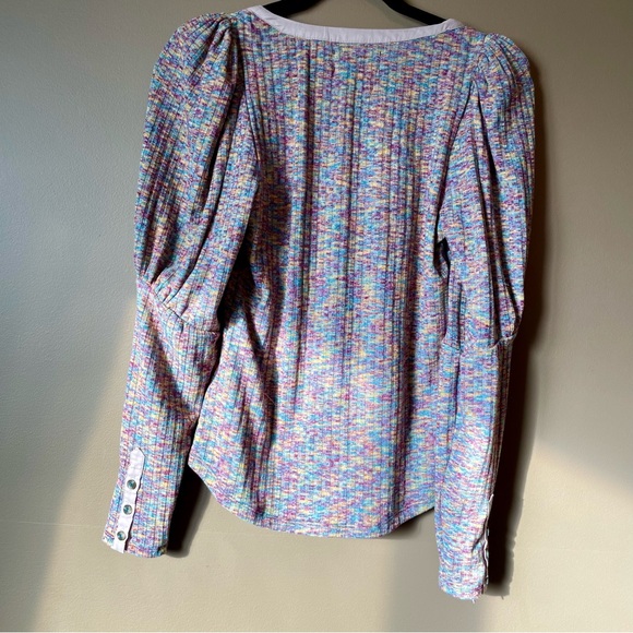 Anthropologie Long Puff Sleeve Scoop Neck Size Small - Picture 3 of 15